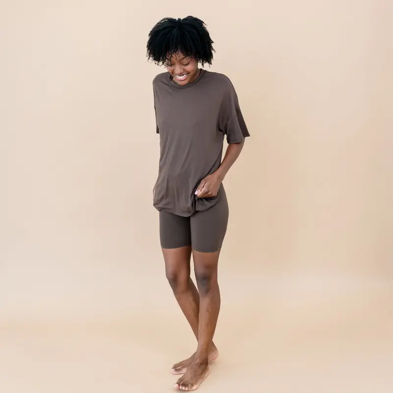 Women’S Biker Short Set In Espresso 6