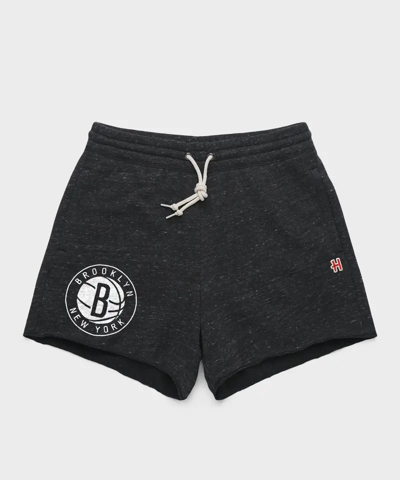 Women's Brooklyn Nets Logo Sweat Shorts 1