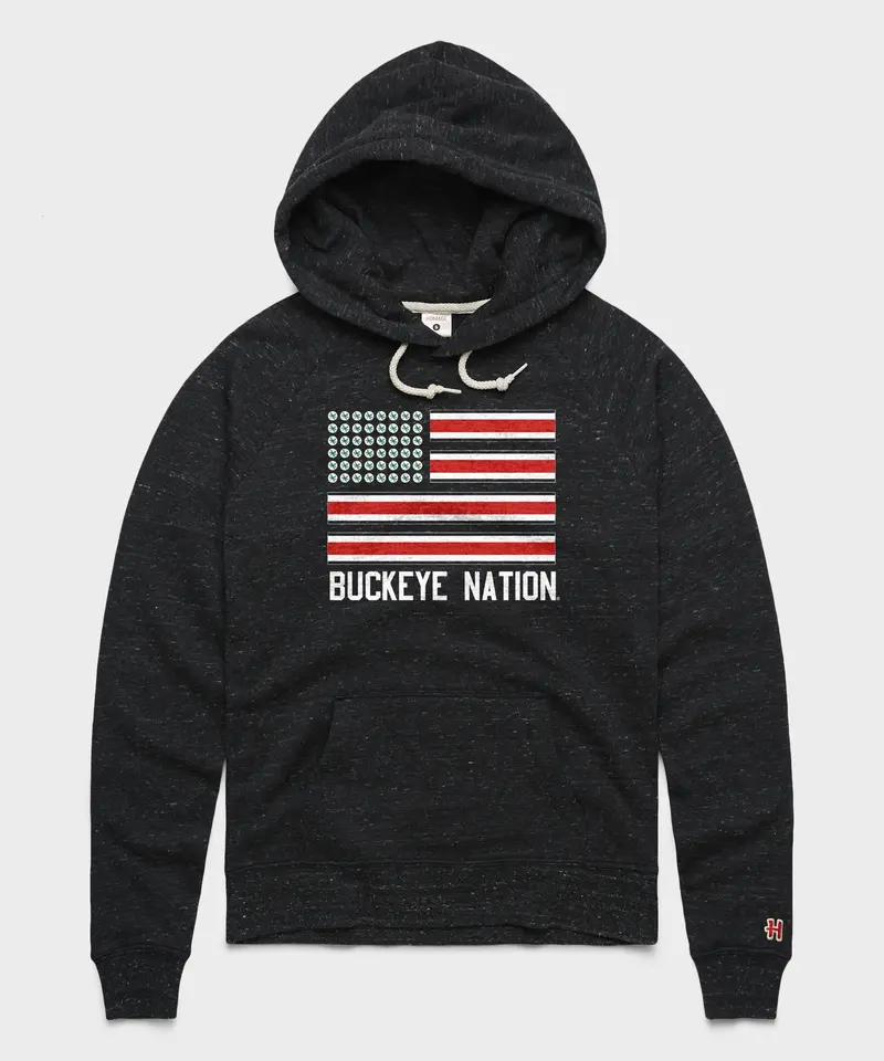 Women's Buckeye Nation Flag Hoodie 1