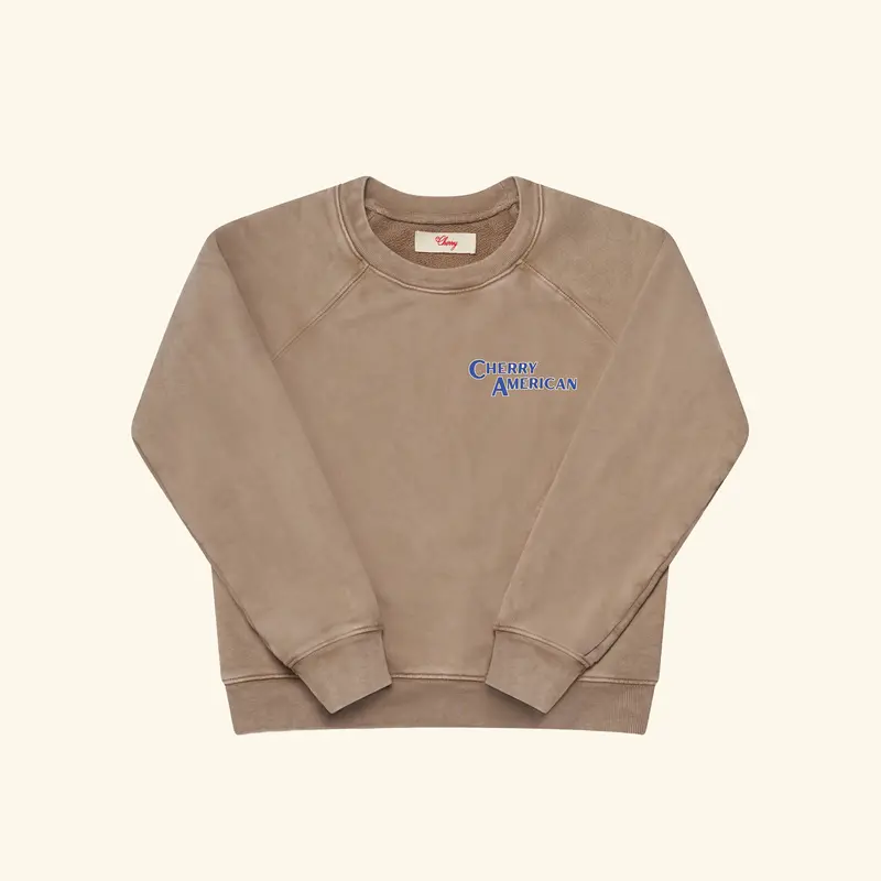 Women's C.A. Raglan Crewneck (Tan) 1