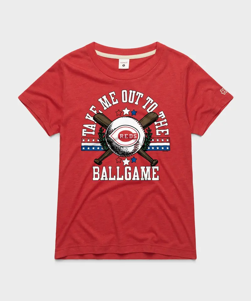 Women's Cincinnati Reds Take Me Out To The Ballgame 1