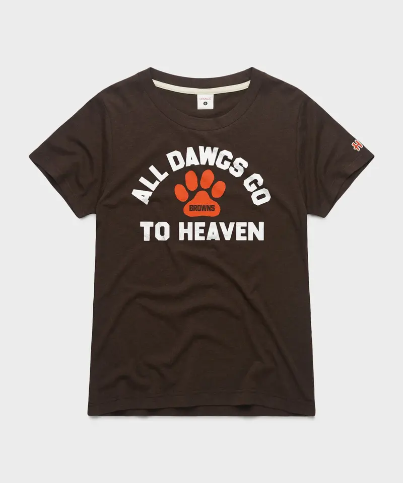 Women's Cleveland Browns All Dawgs Go To Heaven 1