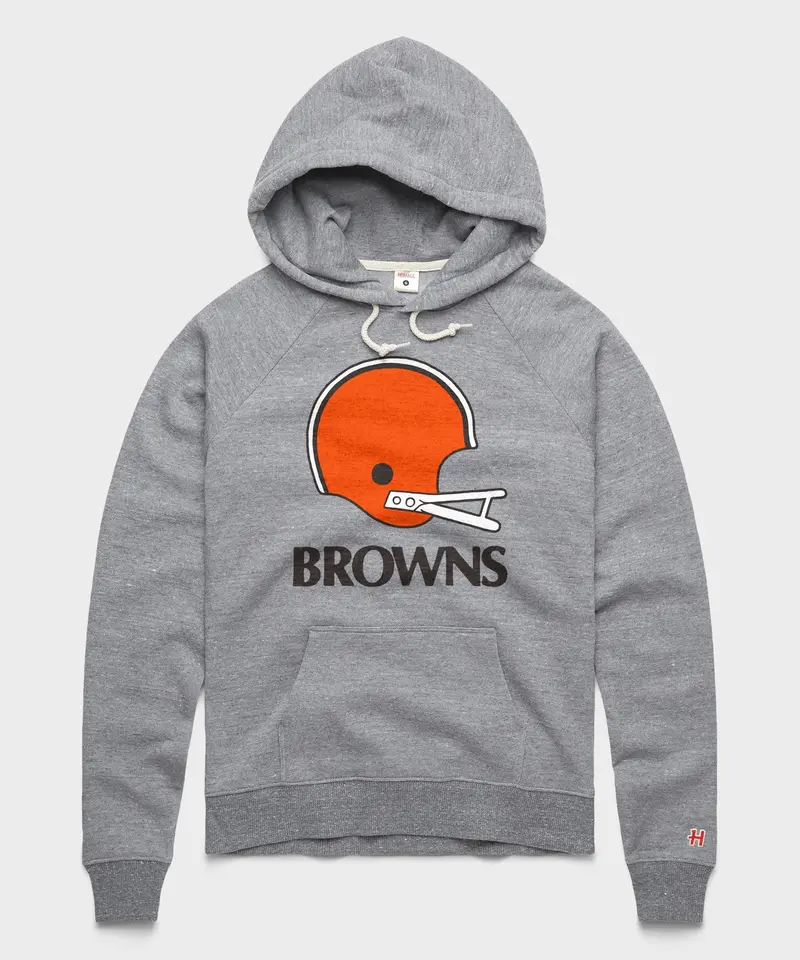 Women's Cleveland Browns Big Helmet Hoodie 1