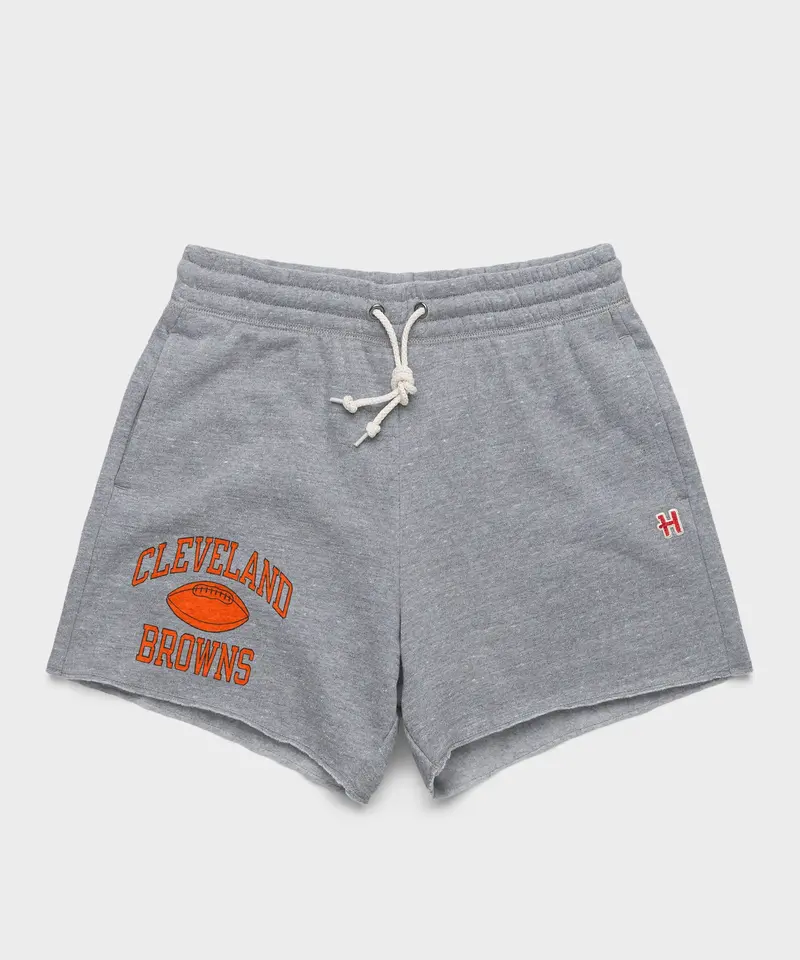 Women's Cleveland Browns Gridiron Sweat Shorts 1