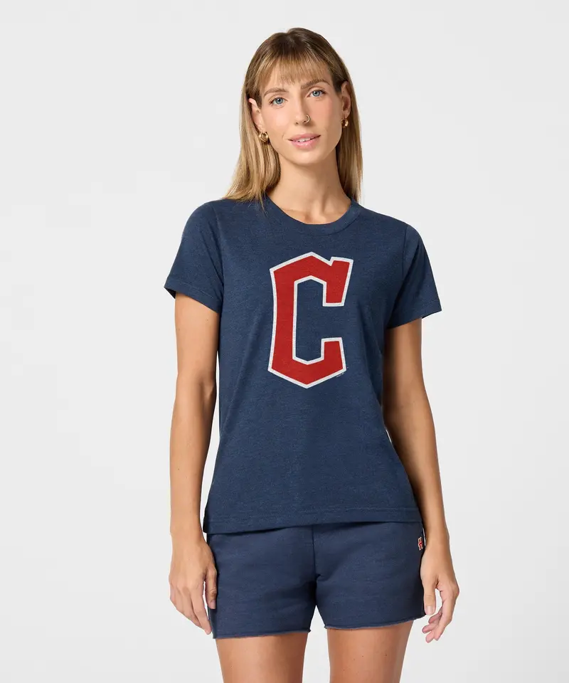 Women's Cleveland Guardians Cap Logo '22 3