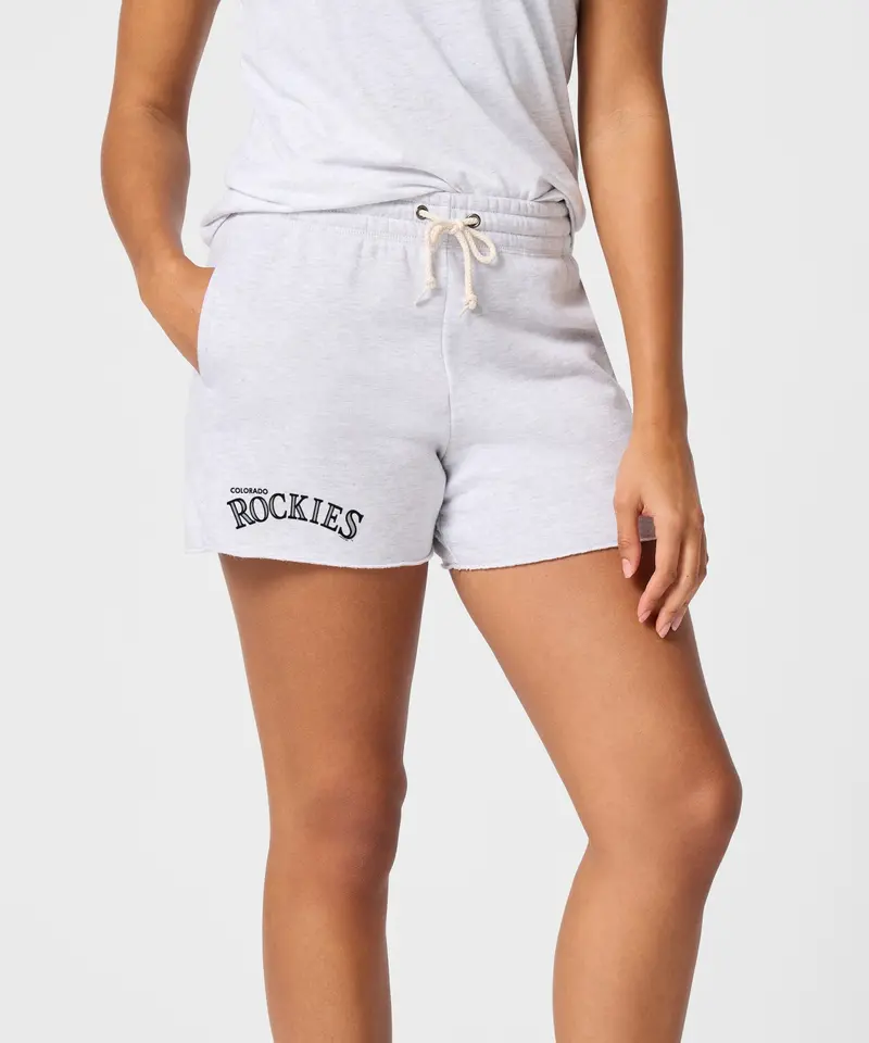 Women's Colorado Rockies Jersey Logo '17 Sweat Shorts 3