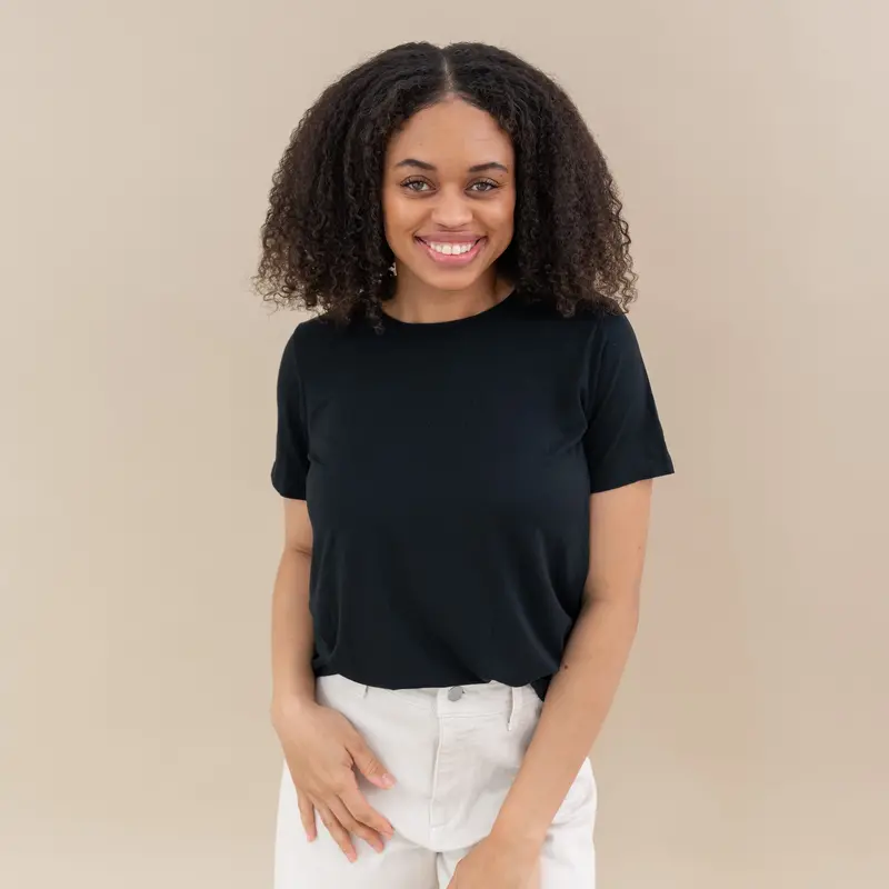 Women's Crew Neck Tee In Midnight 1