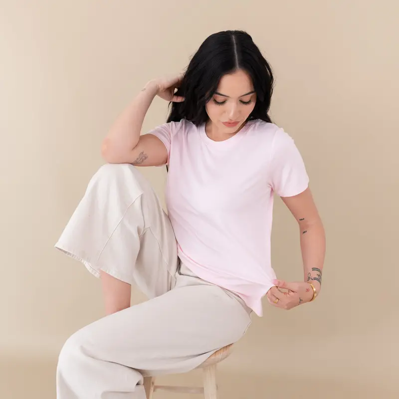 Women's Crew Neck Tee In Sakura 1