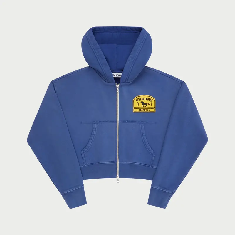 Women's Cropped Zip-Up Hoodie 1