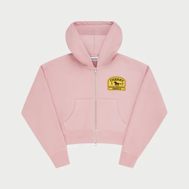 Women's Cropped Zip-Up Hoodie 1