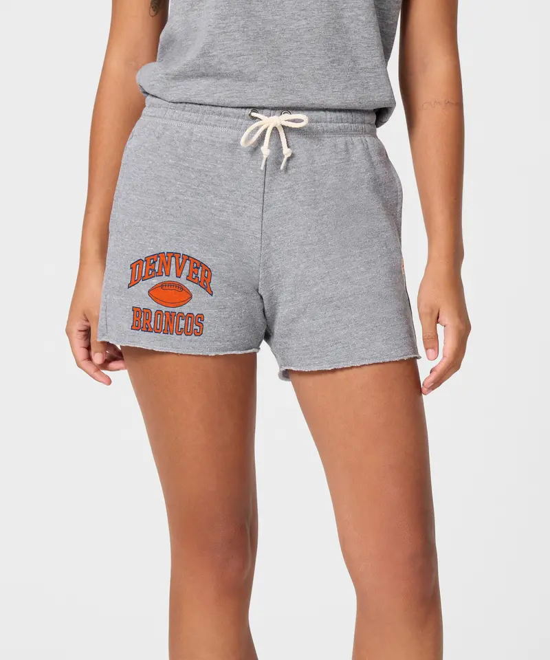 Women's Denver Broncos Gridiron Sweat Shorts 3