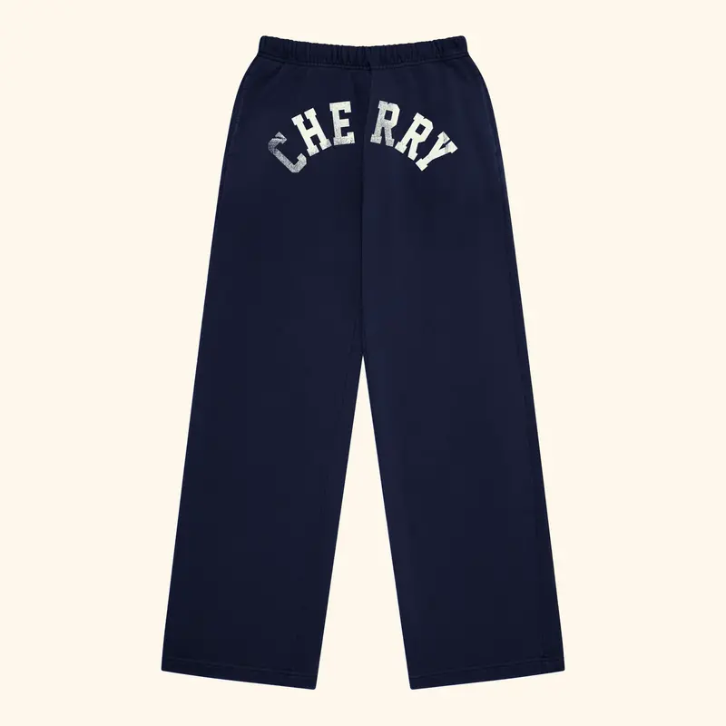 Women's Distressed Sweatpants (Navy) 1
