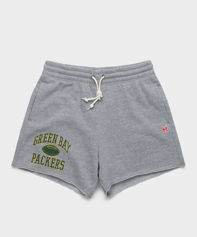 Women's Green Bay Packers Gridiron Sweat Shorts 1