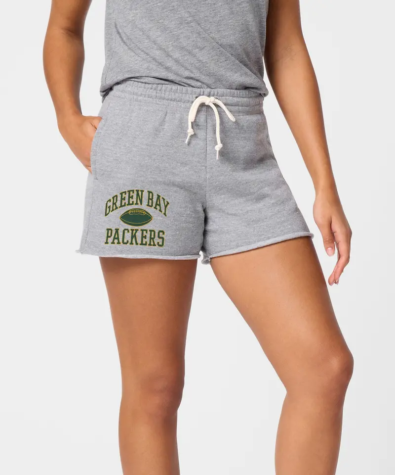 Women's Green Bay Packers Gridiron Sweat Shorts 3