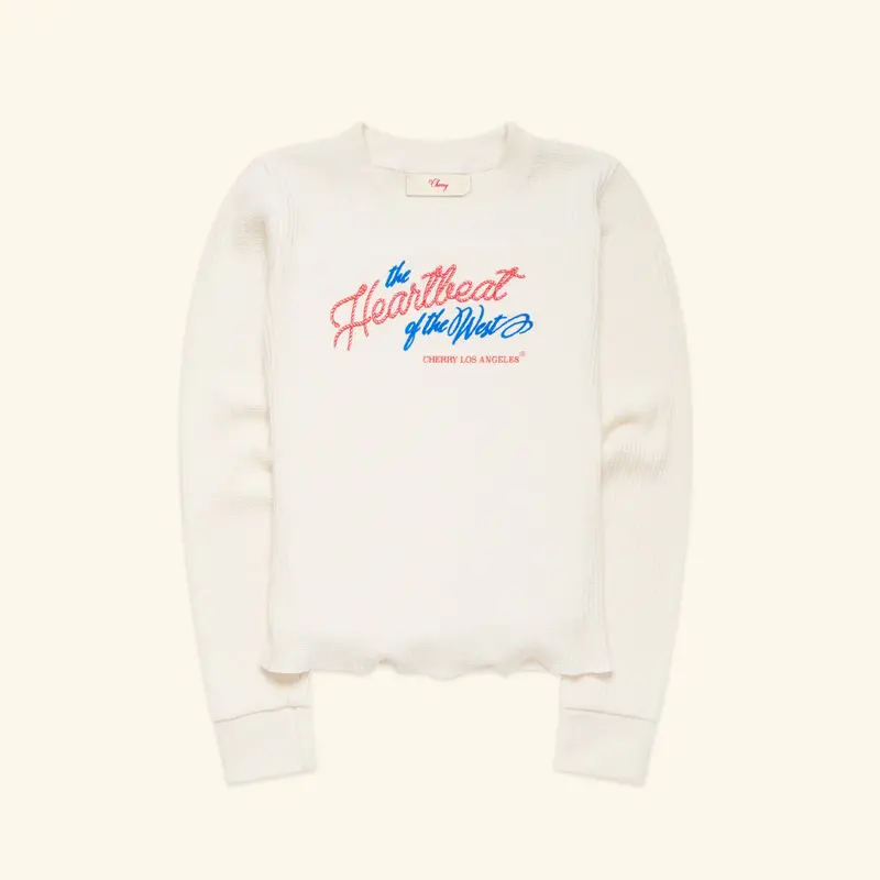 Women's Heartbeat Thermal Longsleeve (Natural) 1