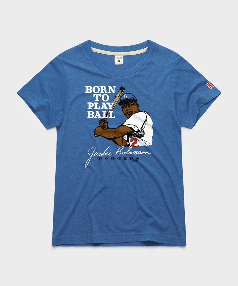 Women's Jackie Robinson Born To Play Ball 1