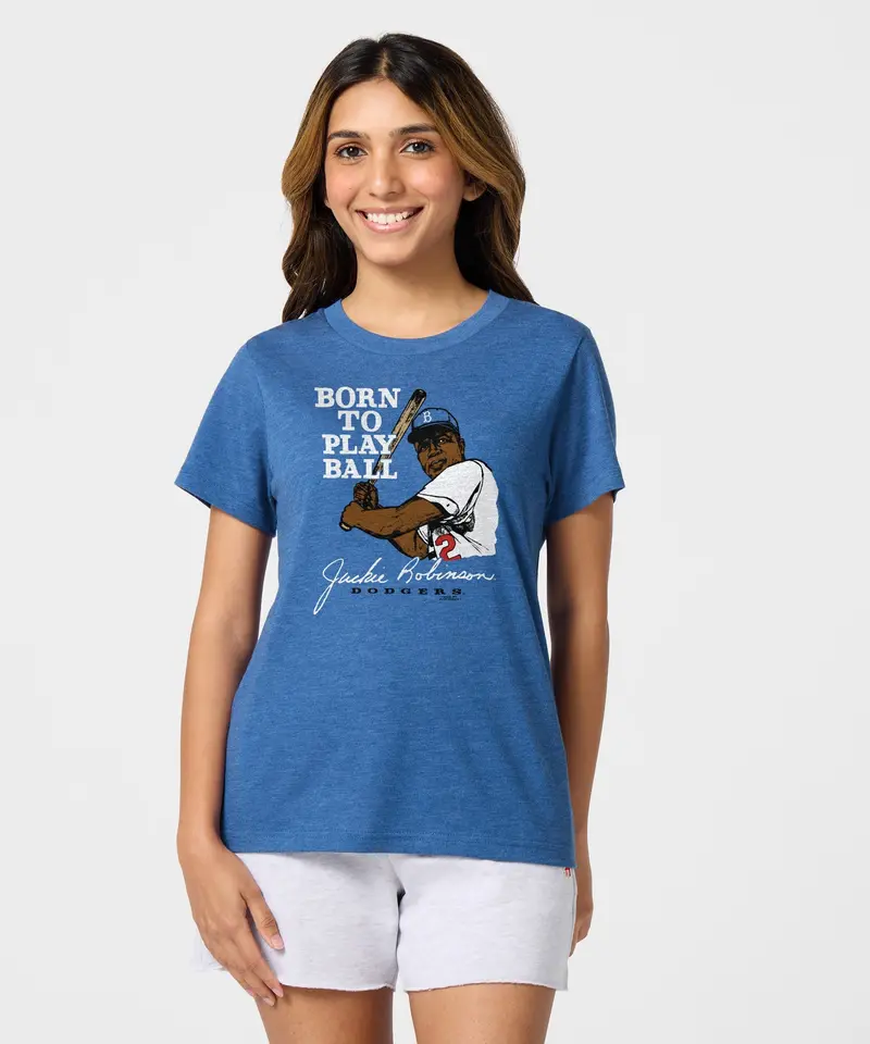 Women's Jackie Robinson Born To Play Ball 3