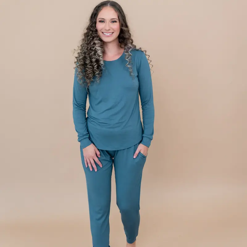 Women's Jogger Pajama Set In Atlantic 1