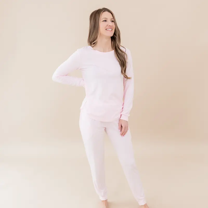 Women's Jogger Pajama Set In Sakura 3