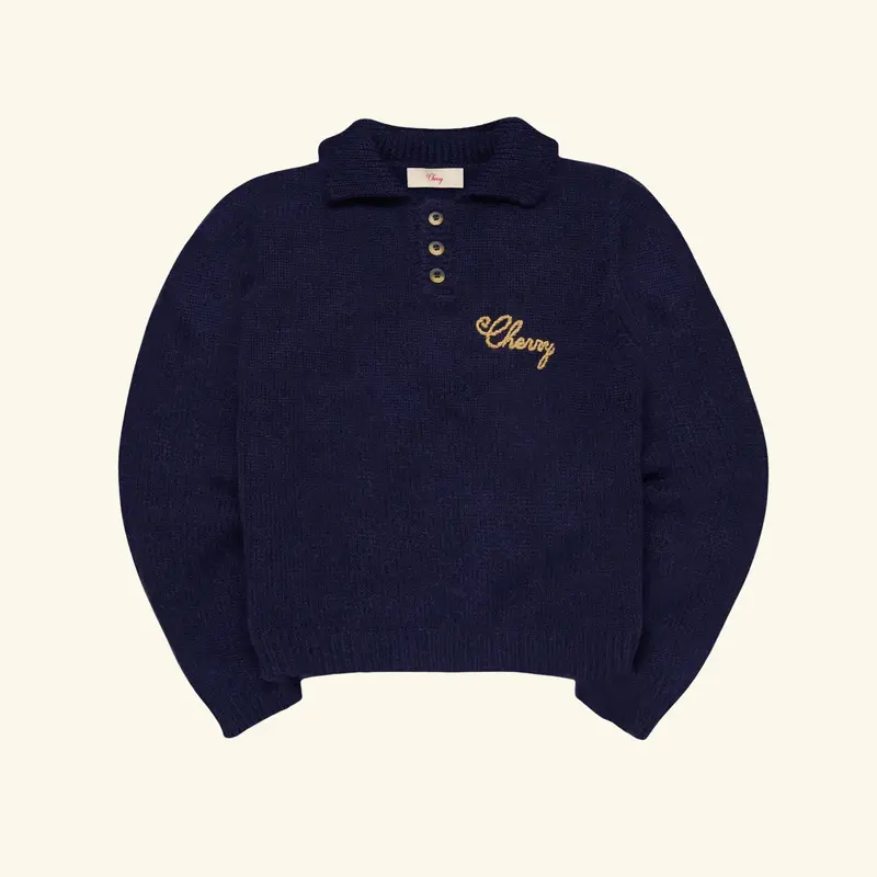 Women's Knit Rugby (Midnight) 1