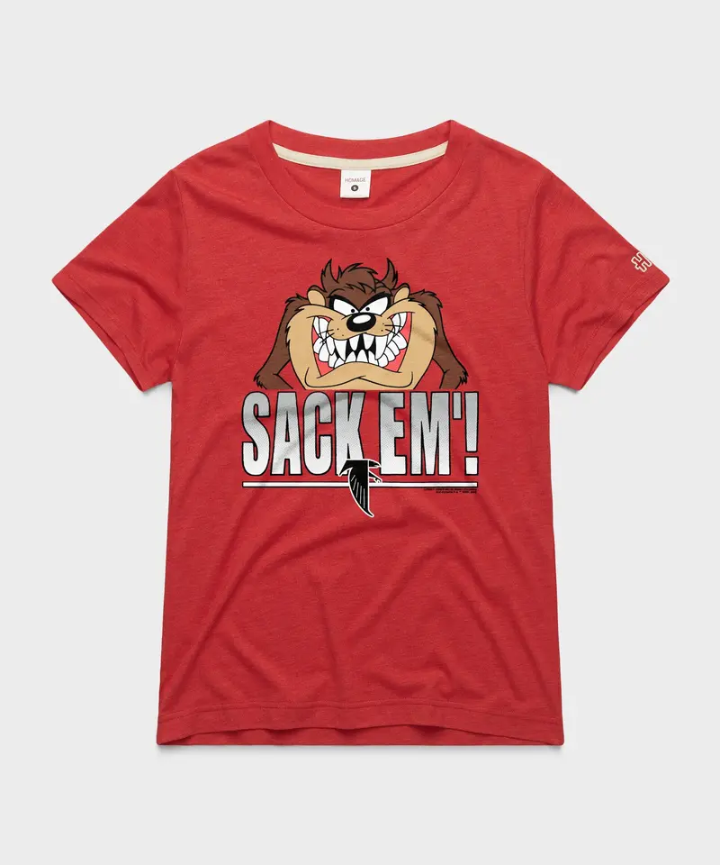 Women's Looney Tunes Taz Sack Em' X Atlanta Falcons 1