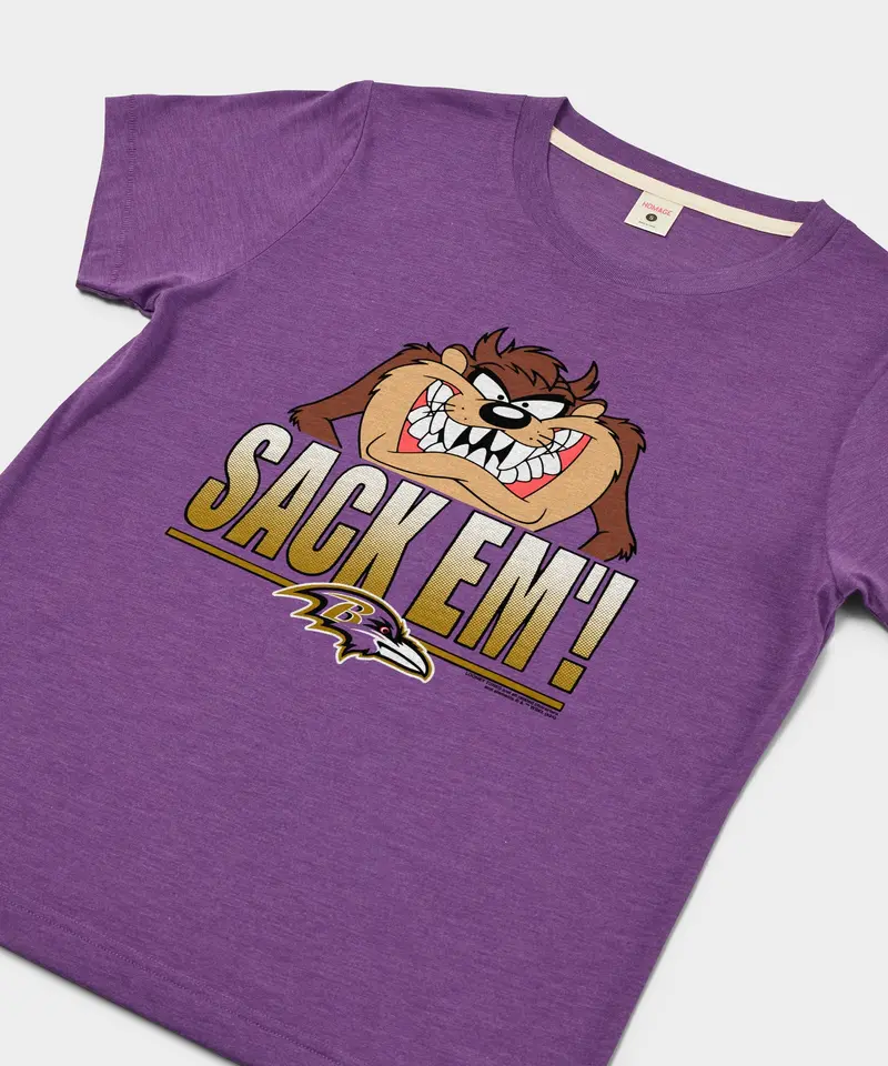 Women's Looney Tunes Taz Sack Em' X Baltimore Ravens 2