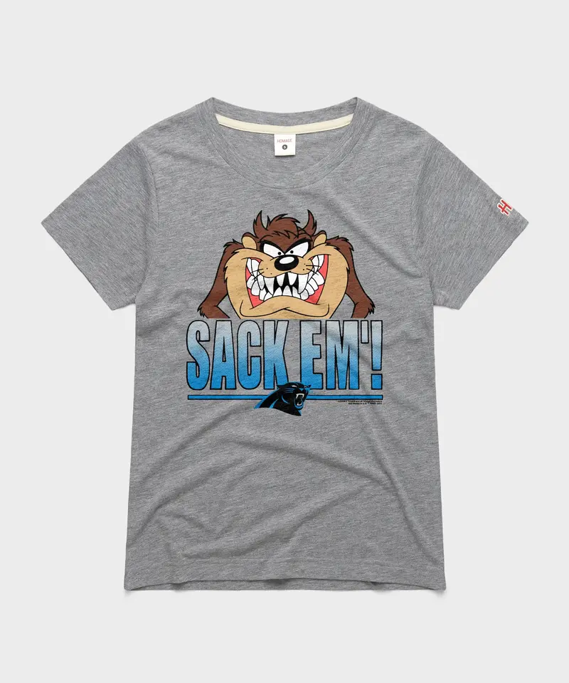 Women's Looney Tunes Taz Sack Em' X Carolina Panthers 1