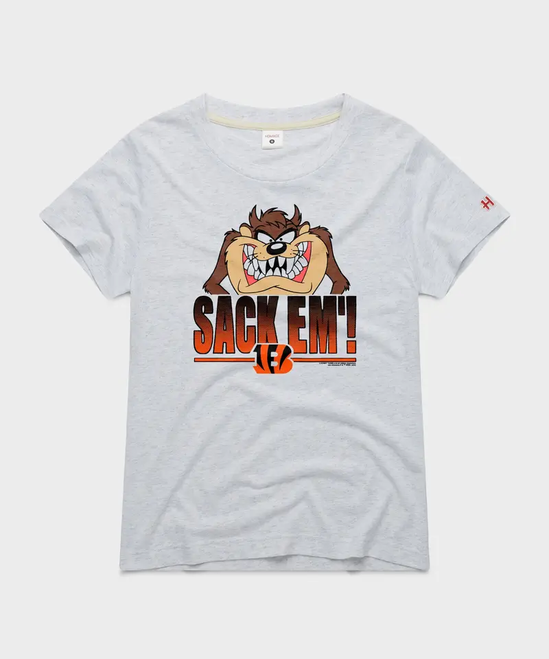 Women's Looney Tunes Taz Sack Em' X Cincinnati Bengals 1