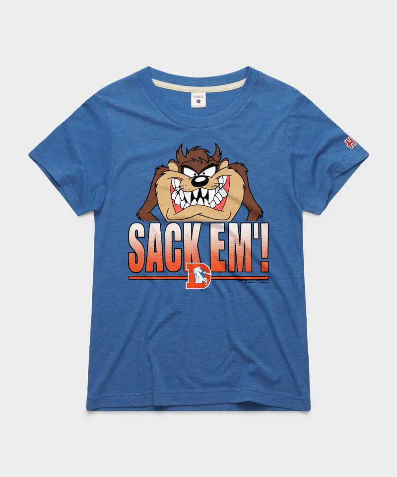 Women's Looney Tunes Taz Sack Em' X Denver Broncos 1
