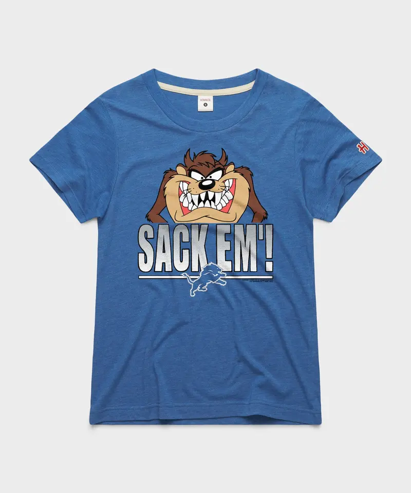 Women's Looney Tunes Taz Sack Em' X Detroit Lions 1
