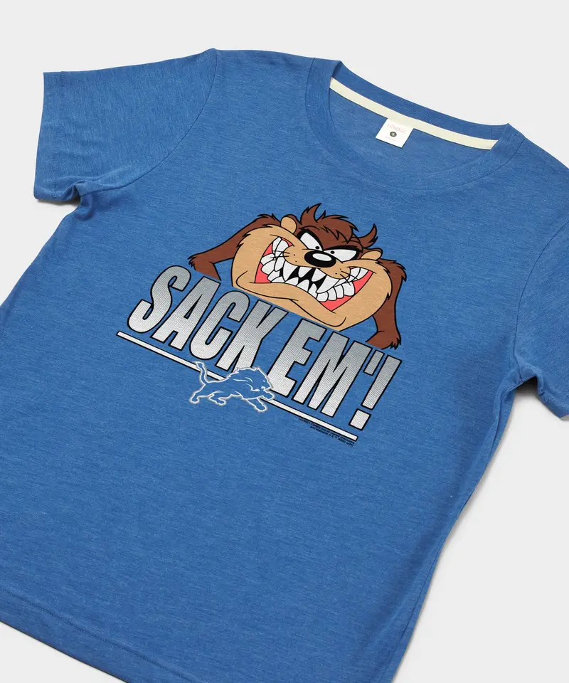 Women's Looney Tunes Taz Sack Em' X Detroit Lions 2