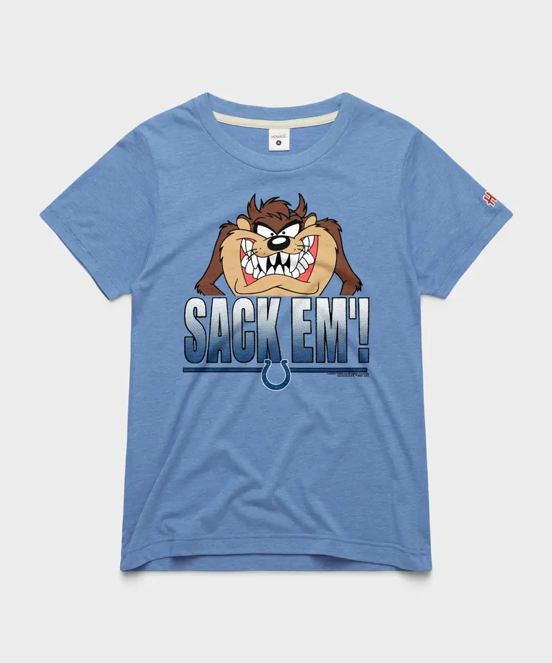 Women's Looney Tunes Taz Sack Em' X Indianapolis Colts 1