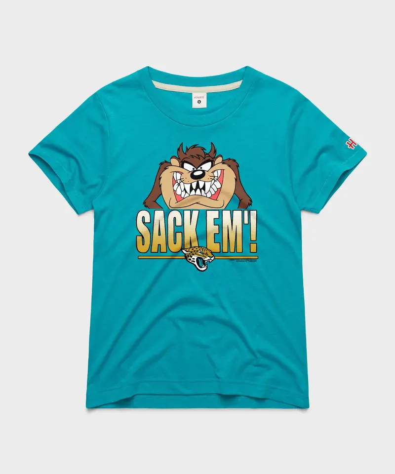 Women's Looney Tunes Taz Sack Em' X Jacksonville Jaguars 1