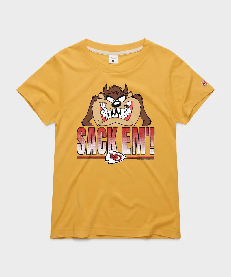 Women's Looney Tunes Taz Sack Em' X Kansas City Chiefs 1
