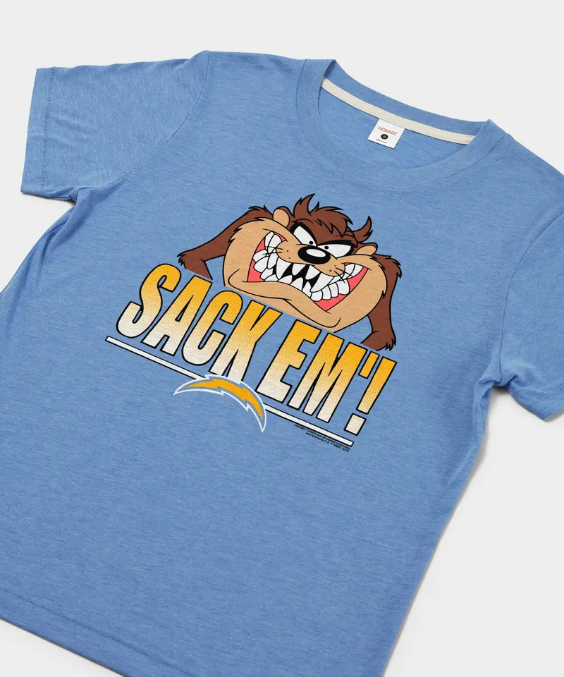 Women's Looney Tunes Taz Sack Em' X Los Angeles Chargers 2