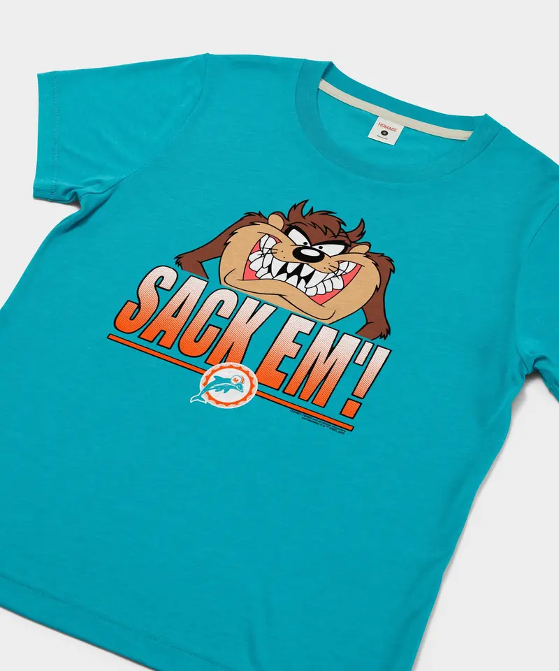 Women's Looney Tunes Taz Sack Em' X Miami Dolphins 2
