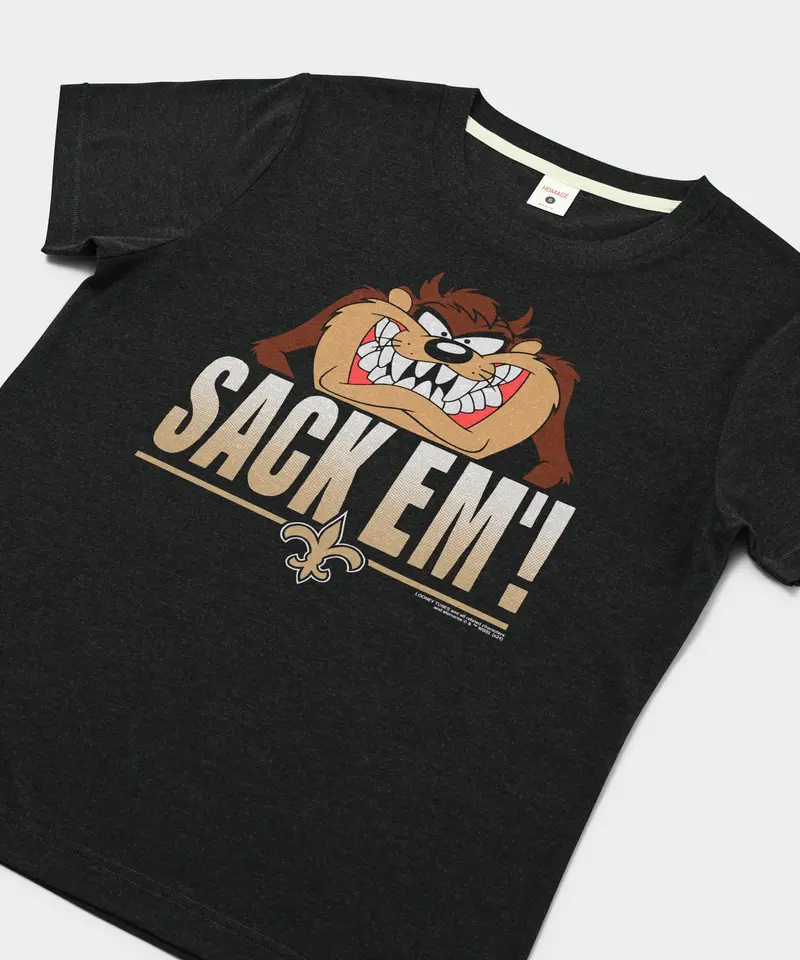Women's Looney Tunes Taz Sack Em' X New Orleans Saints 2