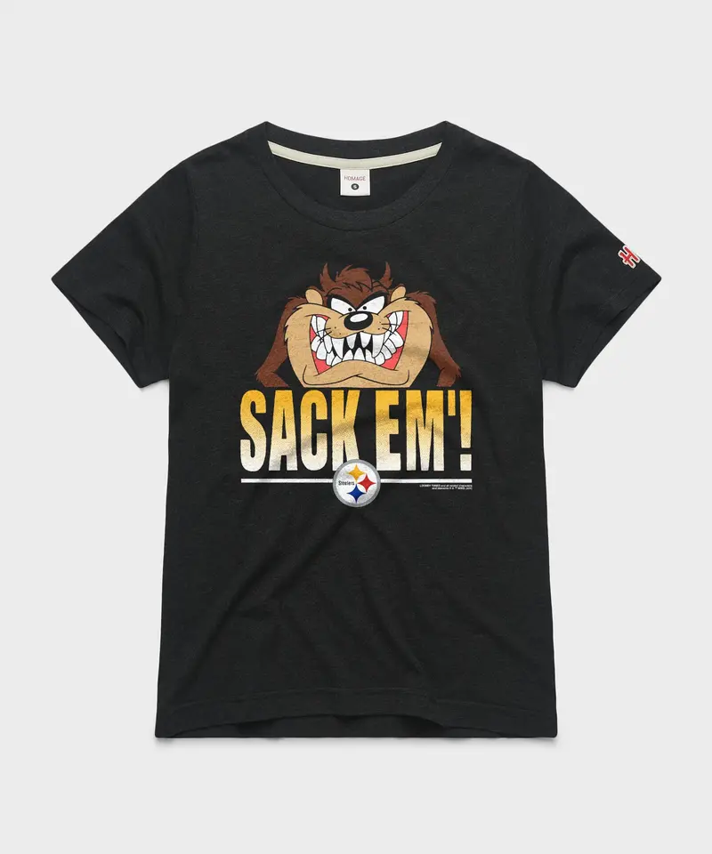 Women's Looney Tunes Taz Sack Em' X Pittsburgh Steelers 1