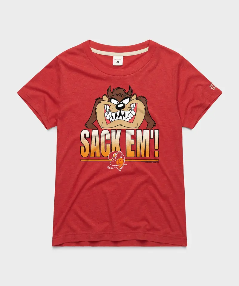 Women's Looney Tunes Taz Sack Em' X Tampa Bay Buccaneers 1