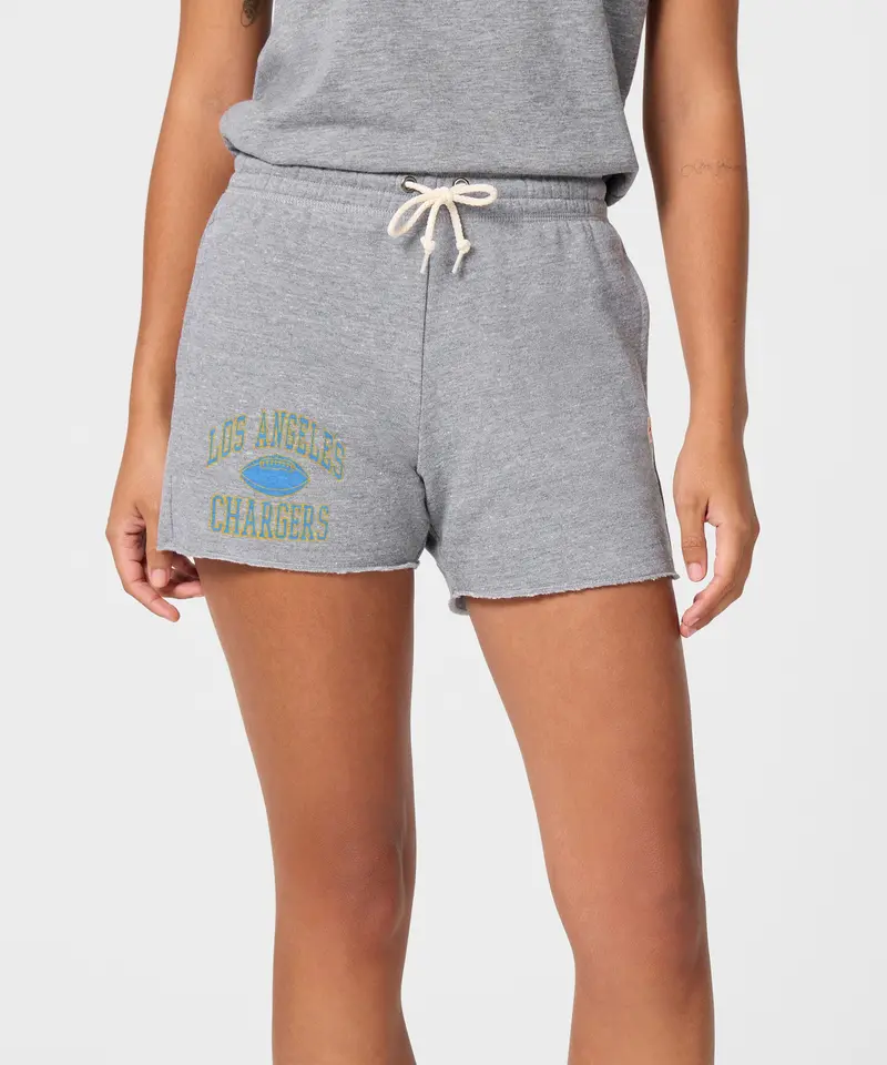 Women's Los Angeles Chargers Gridiron Sweat Shorts 3