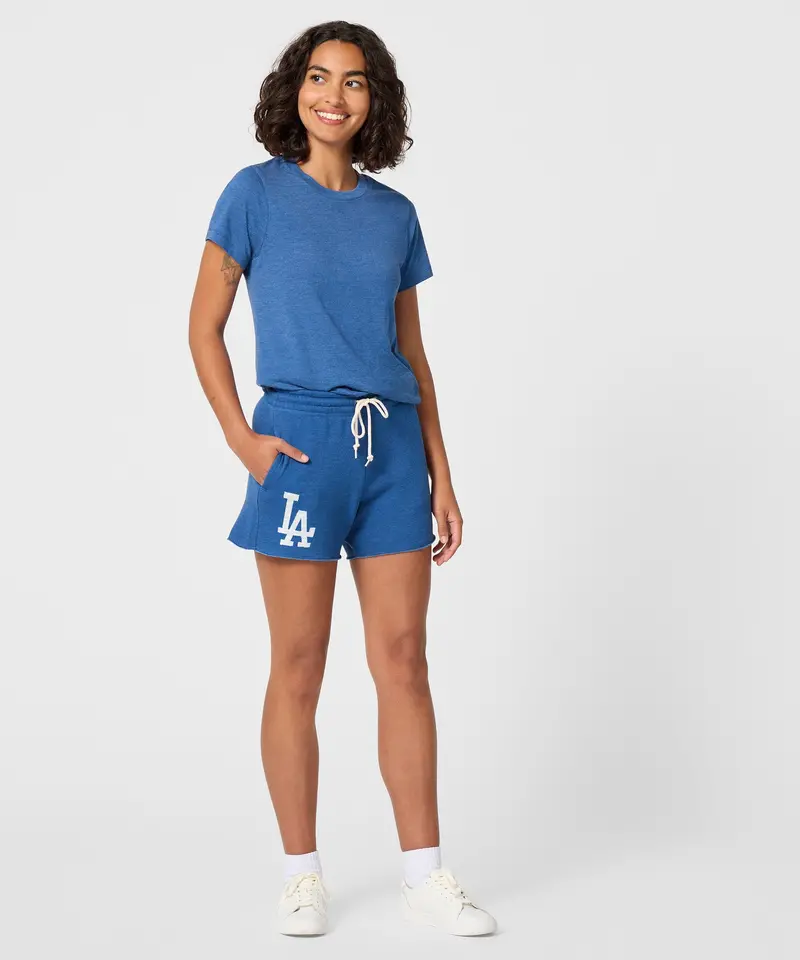 Women's Los Angeles Dodgers Cap Logo '12 Sweat Shorts 5