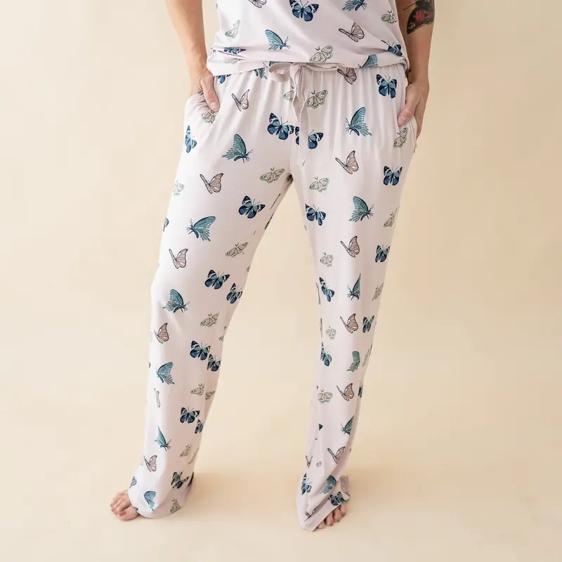 Women's Lounge Pants In Blush Butterfly 1