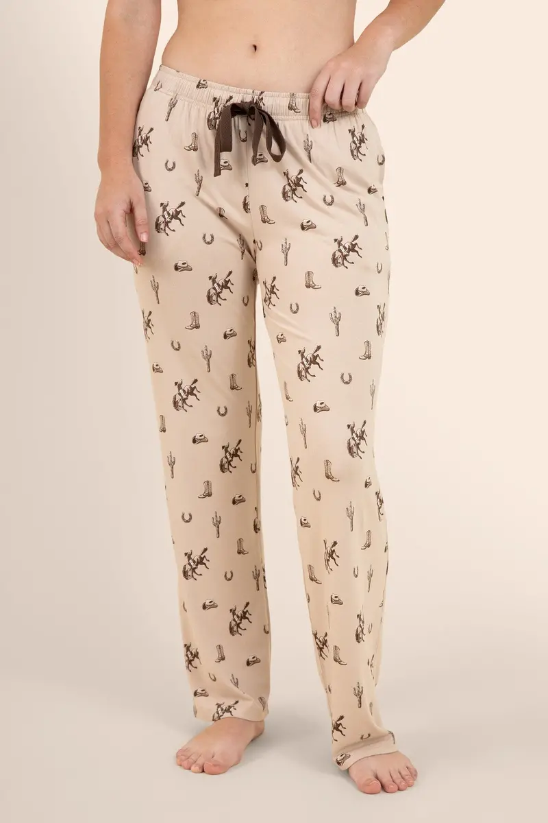 Women's Lounge Pants In Classic Cowboy 1