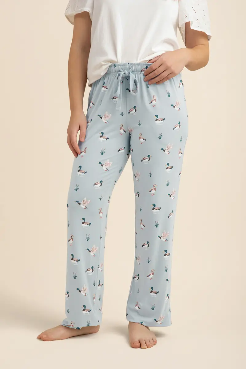 Women's Lounge Pants In Mallard Duck 1