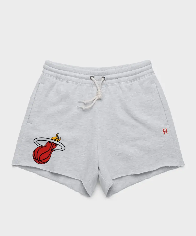 Women's Miami Heat Logo Sweat Shorts 1