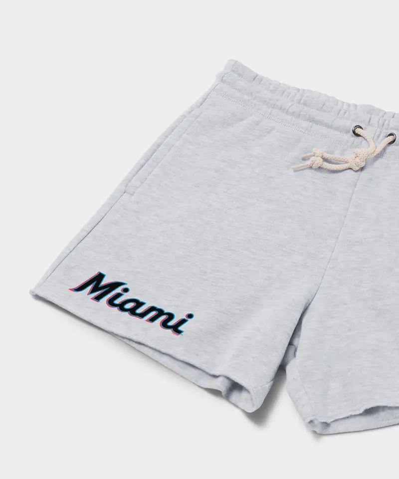 Women's Miami Marlins Jersey Logo '19 Sweat Shorts 2
