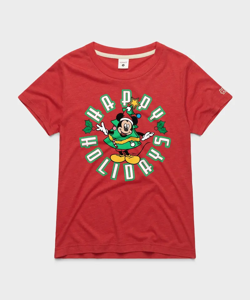 Women's Mickey Mouse Happy Holidays 1