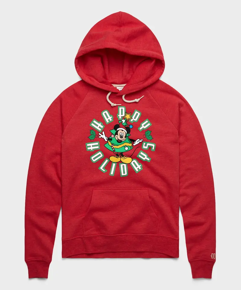 Women's Mickey Mouse Happy Holidays Hoodie 1