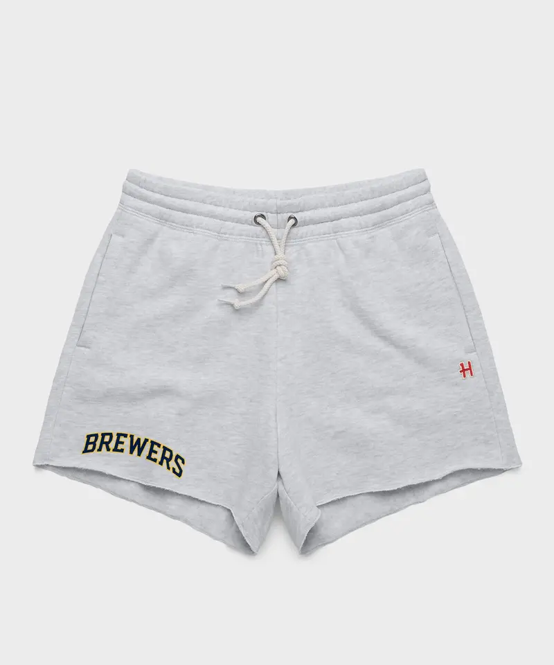 Women's Milwaukee Brewers Jersey Logo '20 Sweat Shorts 1