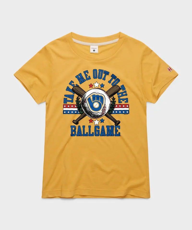 Women's Milwaukee Brewers Take Me Out To The Ballgame 1